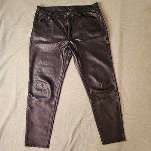 Zara Black Leather Pants